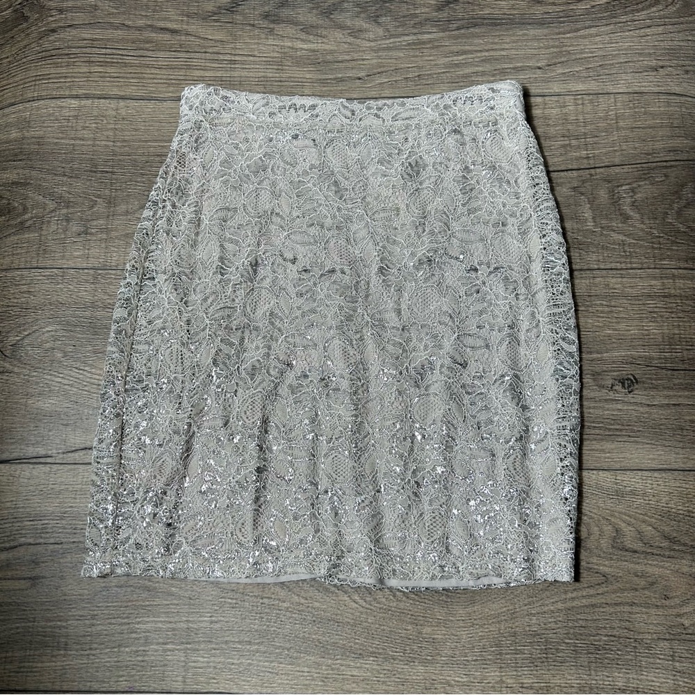H&M Shimmer Lace Mini Skirt – US Medium – NWT